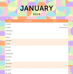 2024 The Organised Home Calendar alternate 1