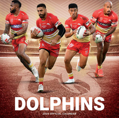 2024 NRL Dolphins Calendar cover