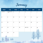 2024 Snow Fields and Villages Calendar alternate 1