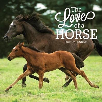 2027 The Love Of A Horse Calendar cover