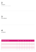 2026 Weekly Planner Diary alternate 2