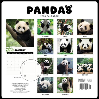 2026 Pandas Calendar - isubscribe.com.au