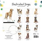 2026 Illustrated Dogs Calendar alternate 1