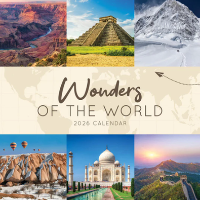2026 Wonders of the World Calendar cover