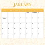 2027 Flower Arrangements Calendar alternate 2