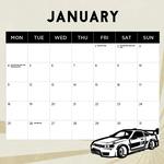 2027 Hot Fours Calendar alternate 2
