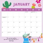2027 Fashion Llamas Calendar alternate 2