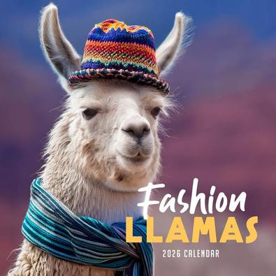 2026 Fashion Llamas Calendar cover