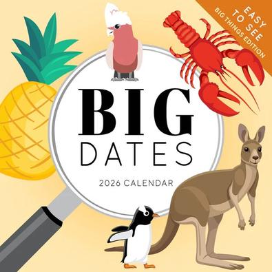 2026 Big Dates Australia's Biggest Things Calendar cover