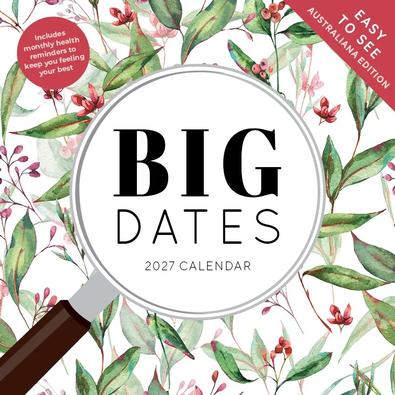 2027 Big Dates Australiana Calendar cover