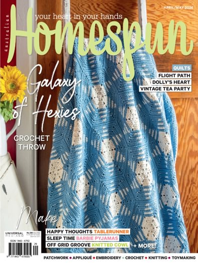 Australian Homespun magazine cover