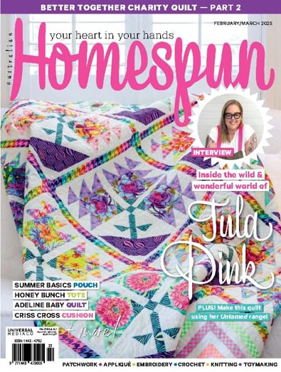 Australian Homespun magazine cover