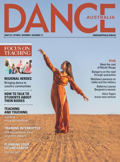 Dance Australia magazine cover