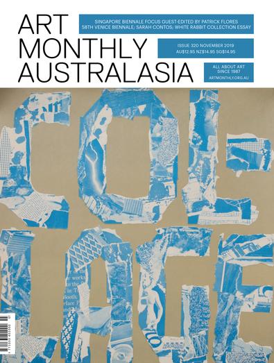 Art Monthly Australasia magazine cover