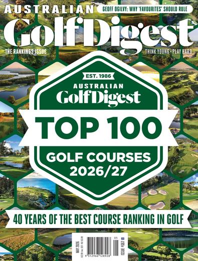 Australian Golf Digest magazine cover