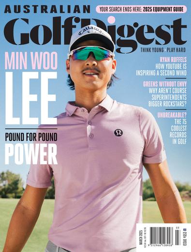Australian Golf Digest magazine cover