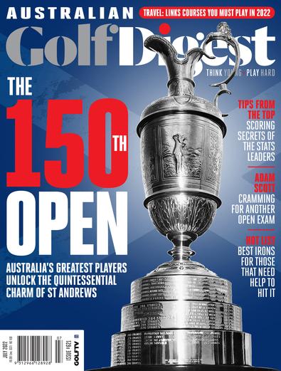 Australian Golf Digest magazine cover