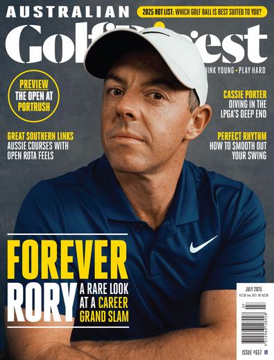 Australian Golf Digest magazine cover
