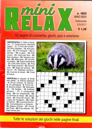 Mini Relax (Italy) magazine cover