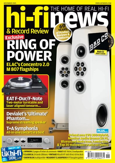Hi Fi News digital subscription Hi Fi News digital cover