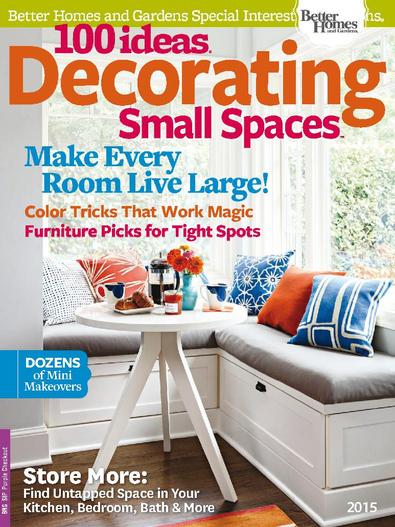 100 Ideas Decorating Small Spaces 2015 digital cover