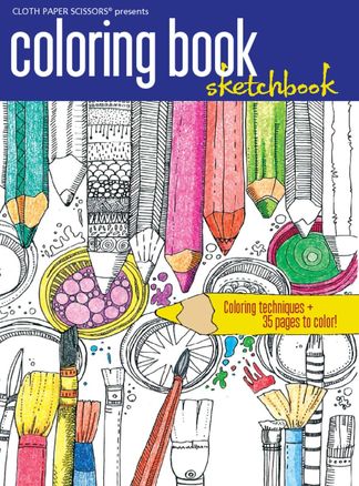 Cloth Paper Scissors Coloring Book digital cover