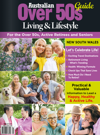 Australian Over 50s Living & Lifestyle Guide NSW magazine cover