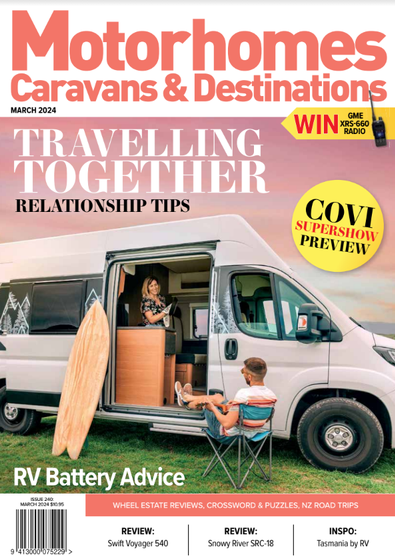 Motorhomes Caravans & Destinations (NZ) magazine cover