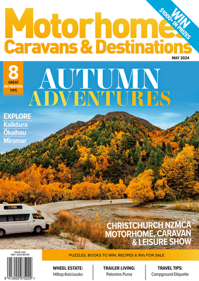 Motorhomes Caravans & Destinations (NZ) magazine cover