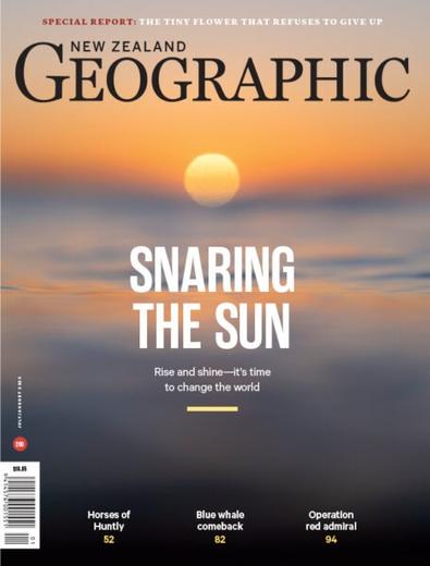 New Zealand Geographic (NZ) magazine cover