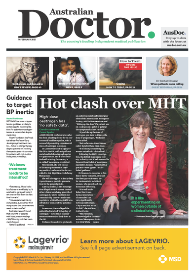 Australian Doctor magazine cover