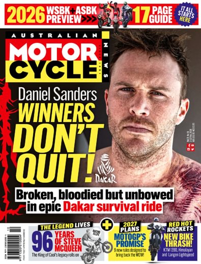 Australian Motorcycle News magazine cover