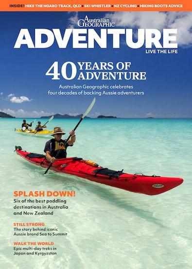 Australian Geographic Adventure magazine cover