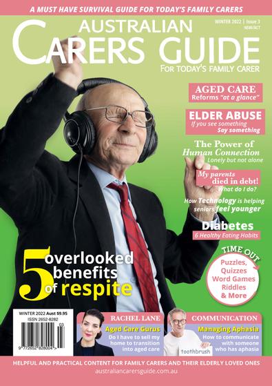 Australian Carers Guide-NSW/ACT Winter 22 Out Now magazine cover