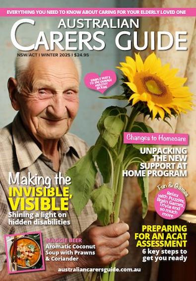 Australian Carers Guide magazine cover