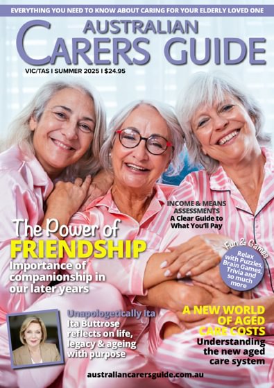 Australian Carers Guide magazine cover
