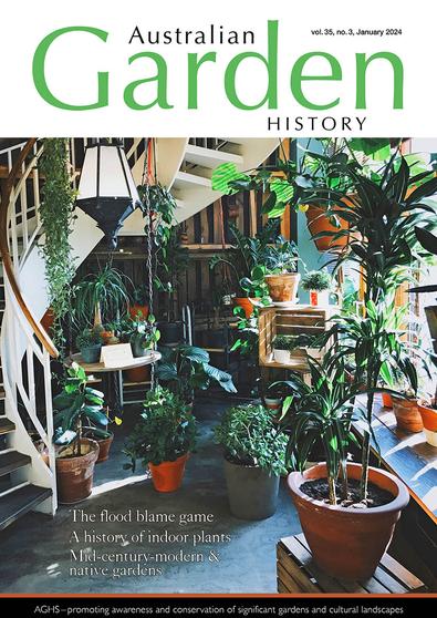 Australian Garden History magazine cover