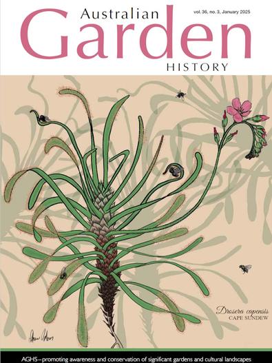 Australian Garden History magazine cover