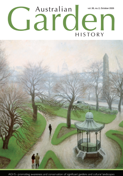 Australian Garden History magazine cover