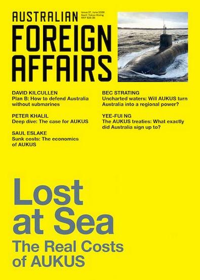 Australian Foreign Affairs magazine cover