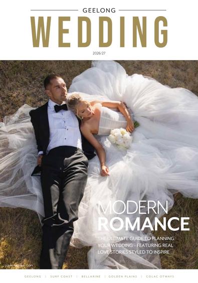 Geelong Wedding Magazine 20256/2027 cover