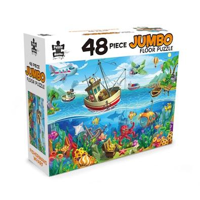 48 Piece Jumbo Floor Puzzle Fishermans Wharf cover
