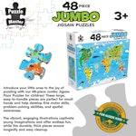48 Piece Jumbo Floor Puzzle World Map alternate 1