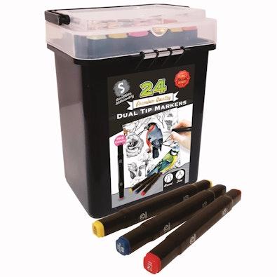 24 Piece Dual Markers cover