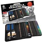 96 Piece Sketching and Colouring Set alternate 5