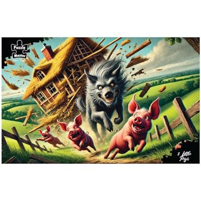 3 Little Pigs Jigsaw Puzzle cover