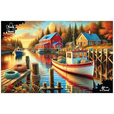 Life on a Canal Jigsaw Puzzle cover
