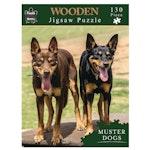 Shaped Wooden Puzzle - Muster Dogs Annie & Lucifer