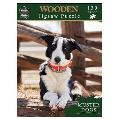 Shaped Wooden Puzzle - Muster Dogs Buddy cover