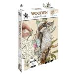 117 Piece Shaped Wooden Jigsaw Puzzle, Kookaburra thumbnail